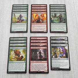Mazzo carte Magic Verde Rosso AURE Storme Herald