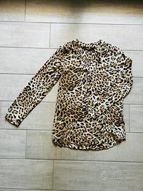 Blusa leopardata Zara donna