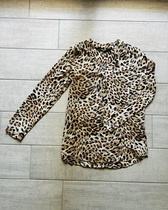 Blusa leopardata Zara donna