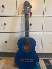 Chitarra classica Stagg blu per bambini