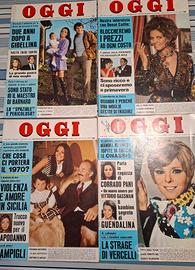 4 riviste Oggi anno 1970