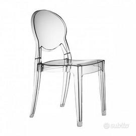 SET 4 SEDIE SCAB IGLOO CHAIR TRASPARENTE 2357