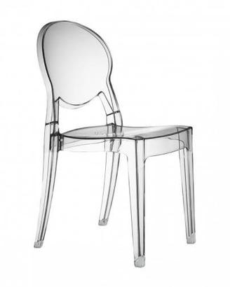 SET 4 SEDIE SCAB IGLOO CHAIR TRASPARENTE 2357