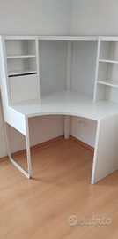 Scrivania angolare bianca Micke Ikea