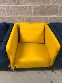 Poltrona ikea Ekero gialla