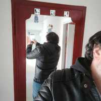 Giacca tipo chiodo inglese in ecopelle