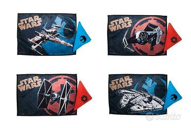 Set tessuto 4 tovagliette e tovaglioli Star Wars