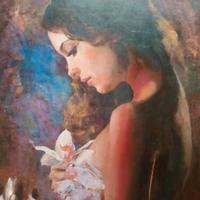 DIPINTO OLIO SU TELA CM 40 X 50 X 2 firmato