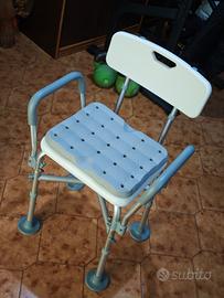 Sedia doccia per disabili altezza regolabile