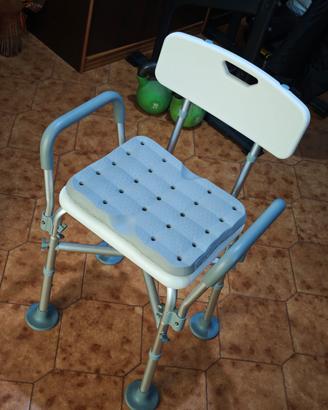 Sedia doccia per disabili altezza regolabile