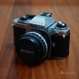 Nikon FG + obiettivo Series E 50mm f/1.8