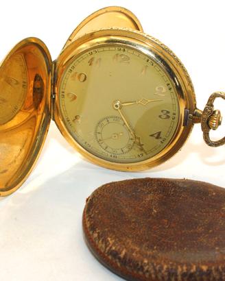 Splendido orologio savonette Gold Double 1920