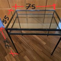 Tavolo ferro e vetro