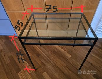 Tavolo ferro e vetro