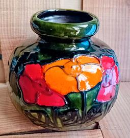 Scheurich 284 15 W.Germany  fat lava pumpkin vase