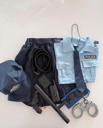 Vestito di carnevale da poliziotta