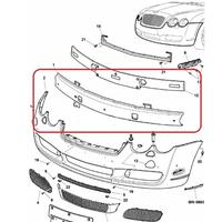 TRAVERSA PARAURTI BENTLEY CONTINENTAL 3W0807105AC