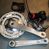 Aste con deragliatore e cambio