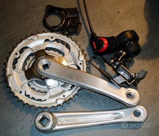 Aste con deragliatore e cambio