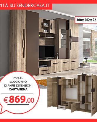 PARETE SOGGIORNO CARTAGENA, TOP QUALITY!