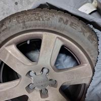 4 cerchi ORIGINALI AUDI con gomme invernali Nexen