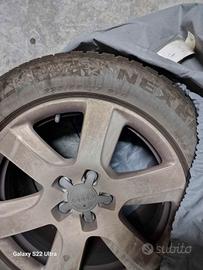 4 cerchi ORIGINALI AUDI con gomme invernali Nexen