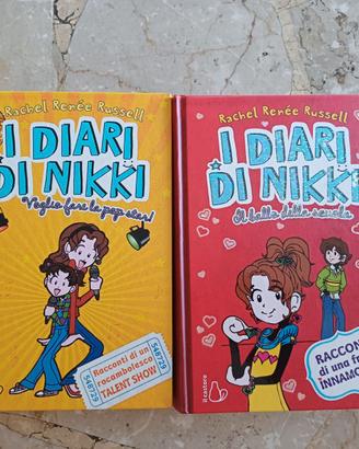 n. 2 libri "I DIARI DI NIKKI"per ragazze