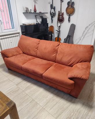 Divano letto 3 posti in Alcantara