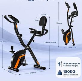 Cyclette pieghevole
