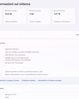 PC Lavoro Gaming i9 12900k DDR5 64GB 5TB SSD + HDD