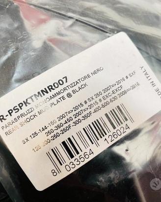 Paraspruzzi ktm exc 300 nero