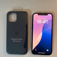 Iphone 12 blu + cover apple in omaggio