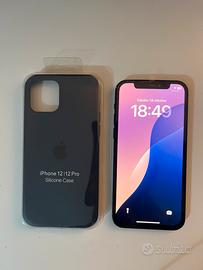 Iphone 12 blu + cover apple in omaggio