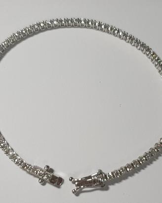 bracciale tennis in oro 18kt con diamanti 1.80ct