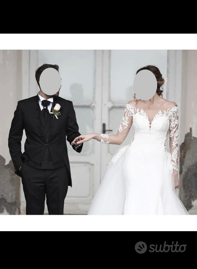 Petrelli mezzo frac abito da sposo Abbigliamento e Accessori In