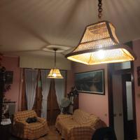 Lampadari in vimini perfetti per ambienti in legno