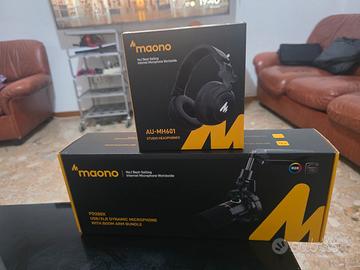 Microfono Dinamico PD200X (USB/XLR) con Braccio + 