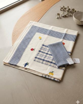 Tovaglia da corredo PICCIONE 100% Cotone con Ricam