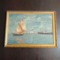 Quadretto veneziano dipinto su legno 