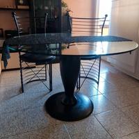 Tavolo cristallo con sedie