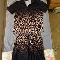 Camicia e pantaloncini leopardato- taglia L