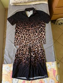 Camicia e pantaloncini leopardato- taglia L