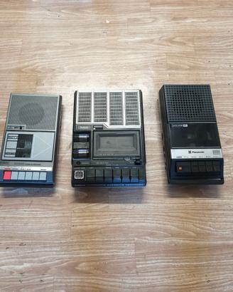 Lotto 3 registratori cassette Philips, Panasonic