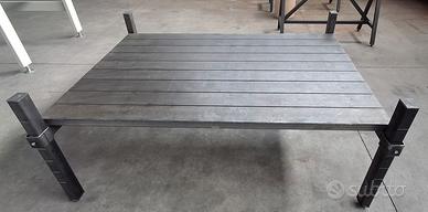 Piano di lavoro in ferro mis. 200x135cm