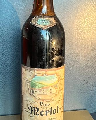 Vino Merlot da collezione - anno 1964