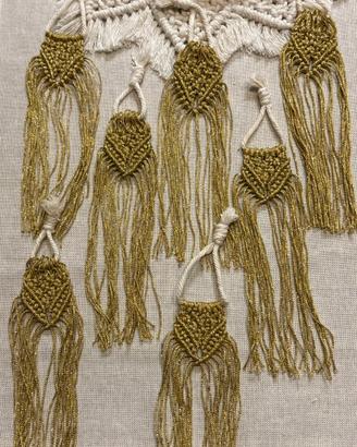 Portatovaglioli in macramé