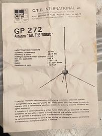 Antenna CB base fissa CTE All the world vintage 27