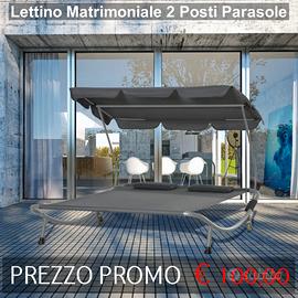 LETTINO PRENDISOLE MATRIMONIALE GRIGIO
