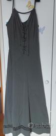  Vestito lungo in maglina di cotone Tg 40