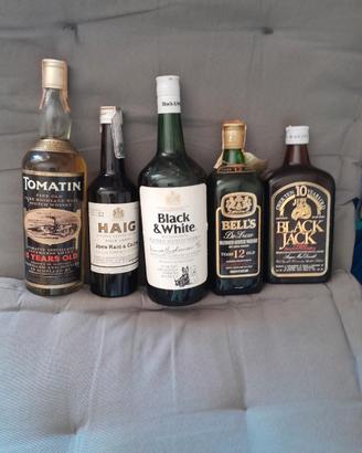 collezione di wisky anni70 